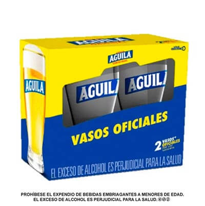 Kit 2 vasos Cerveza Aguila
