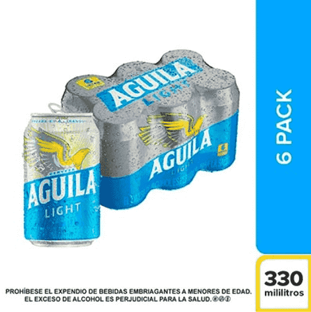 Sixpack Cerveza Águila Ligth