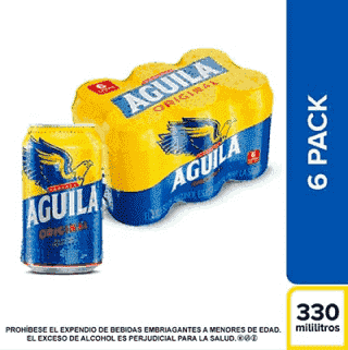 Sixpack Cerveza Águila Original