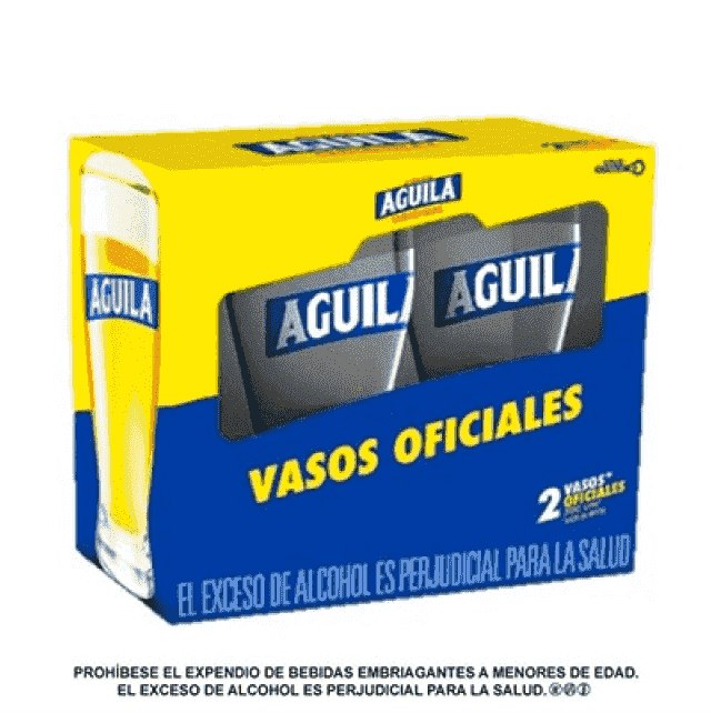 Kit 2 Vasos Cerveza Águila